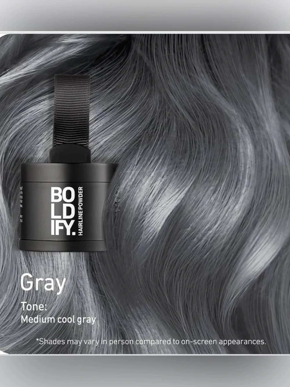 BOLDIFY Enhance Hairline Powder GRAY ~ New in Box